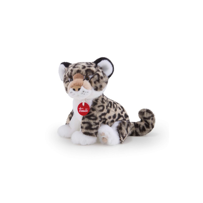 Trudi 27601 Leopard Grey Plush Toy White S