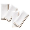Linen Dinner Napkins Set of 4-100% Pure Linen White Napkins