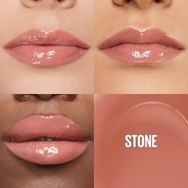 Maybelline Lifter Gloss Lip Gloss Makeup With Hyaluronic Acid, Hydrating, High Shine, Hydrated Lips, Fuller-Looking Lips, Stone, 0.18 fl. oz.