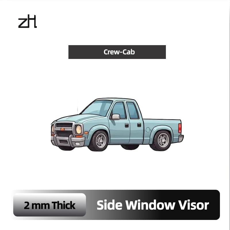 Fits Nissan Frontier Crew Cab 2005-2021 Acrylic Safe Smoke Window