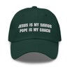 Christian Inspirational Quote Embroidered Dad Hat, Jesus is My Savior