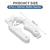 sourcing map 2pcs Bottle Can Opener for Weak Hands, Plastic