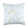 Cedar Key FL Map (2015) Throw Pillow