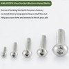 AMLOOPH M6 Bolts, M6 X 20mm Hex Socket Button Head