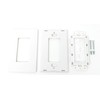 RiteAV - Single Gang Screwless Wall Plate with Brush Bristles