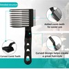 3Pcs Blend Hair Cutting Combs, Barber Fade Curved Positioning Cutting