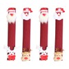4pcs Refrigerator Handle Cover Washable Snowman Fridge Handle Cover Refrigerator