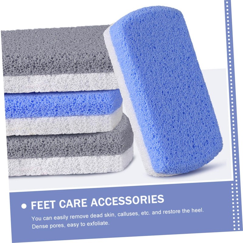 Healvian 6pcs Dual Foot Grinders Exfoliating Pedicure Stones for Callus