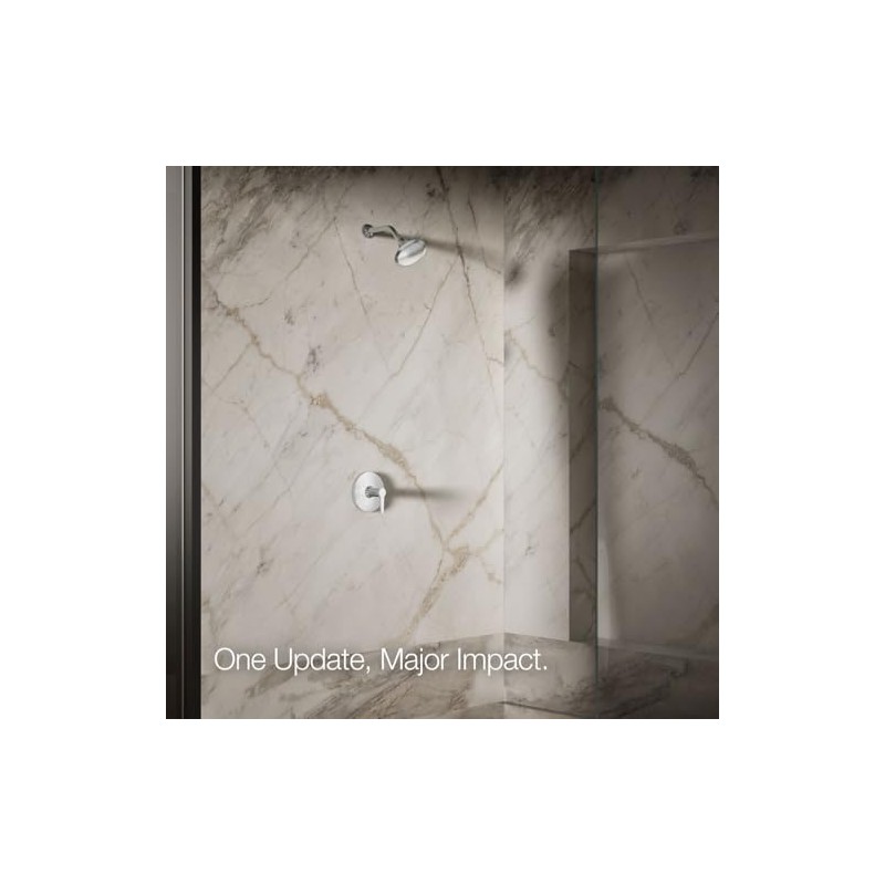 KOHLER 10282-AK-CP Forté® Single-function showerhead, 2.5 GPM, Corrosion Resistant Finish,