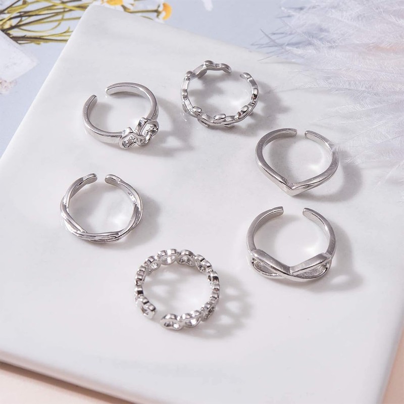 IUDWCG - 12 Pieces Stainless Steel Alloy Ankle Ring Women's