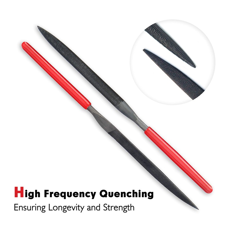 10Pcs Needle File Set- Hardened Alloy Steel, Mini Set Includes