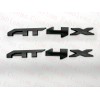 Auto 2PCS Doors Rear Matte Black AT4X OVERLAY Emblem 2023+