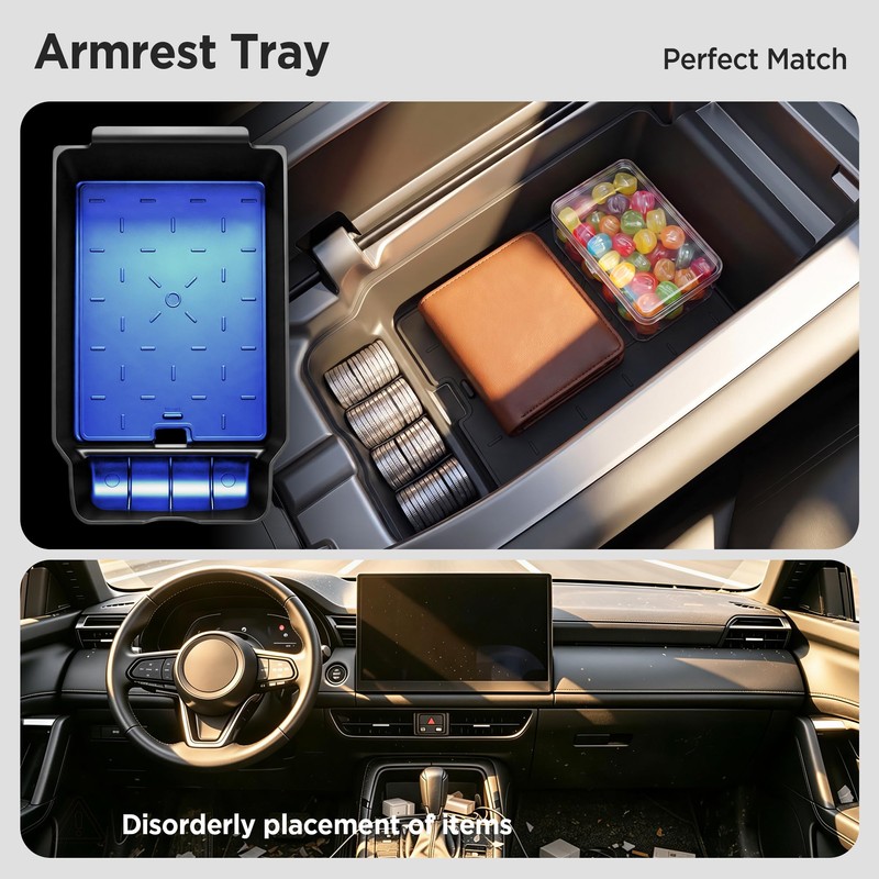 4PCS Console Organizer for Mazda CX-5 Accessories 2026(No for CX-50)
