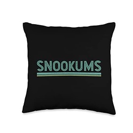 Snookums Funny Term of Endearment Affectionate Nickname Throw Pillow