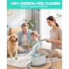 HAUSHOF 1500W Portable Steam Cleaner w/1.5L Tank and Wheels 4