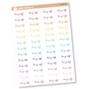 Day Off Planner Stickers, Script "Day Off" Planner Labels, Color