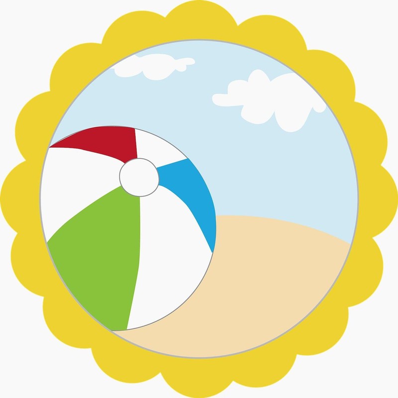 CafePress Beach Ball Magnet 2.25" Round Magnet, Refrigerator Magnet