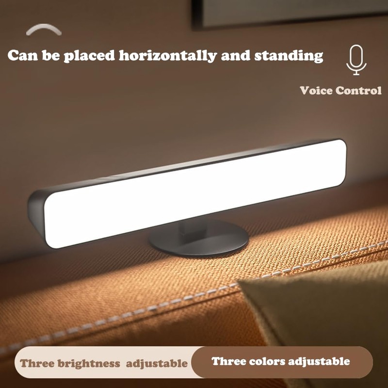 Baiyanor USB Voice Control Table Lamp Without WiFi, Sound Activated
