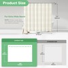 Dynamene Extra Wide Shower Curtain - 108x72 Inches Width Tufted