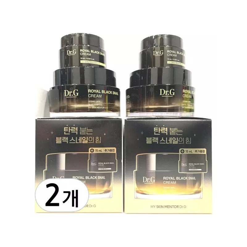 Dr.G 닥터지 로얄 블랙 스네일 크림 50ml + 15ml 2개