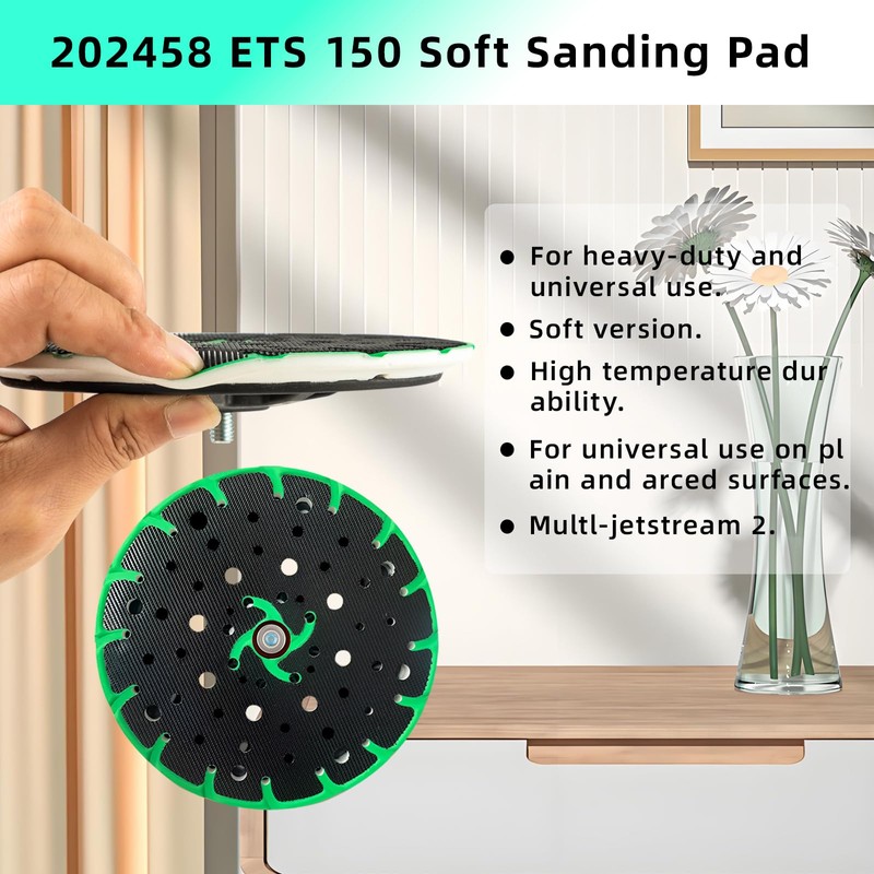 202458 New Upgraded Soft Sanding Pad, for Festool ETS 150/3