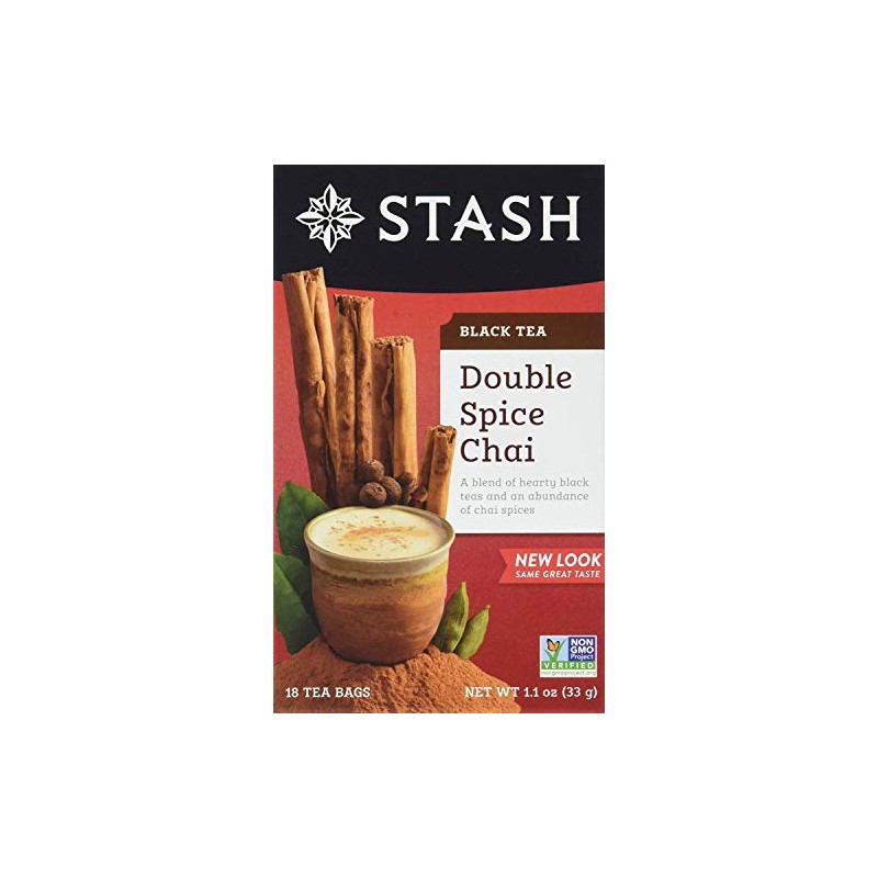 Stash Tea Double Spice Chai Black Tea, 18 Count Tea