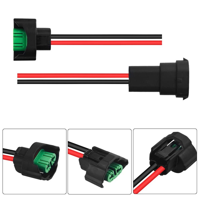 WMYCONGCONG 2 PCS H11/H8 Pigtail Socket Wiring Harness Socket Wire