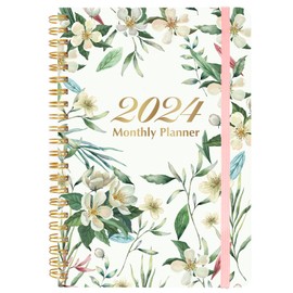 2024 Diary A5 Diary Week to View from Jan,2024 to Dec,2024 19.5 x13.5 cm Weekly Planner With Monthly Tabs