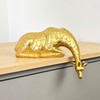 Over Shelf/Edge Gold Giraffe Ornament Gift Statue Animal Home Sculpture