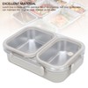 Stainless Steel Leak - Resistant Lunch Box, 2 Compartment 1.2L