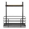 lakeland Black Mesh Metal Over-Door Cupboard Organiser