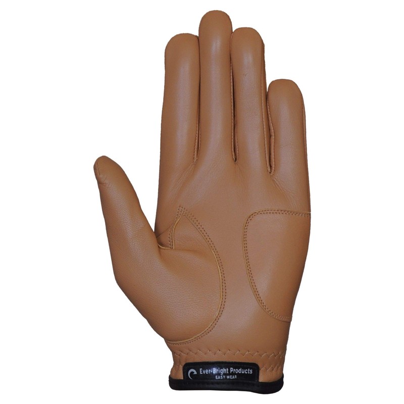 Ever-Bright Men's Golf Gloves OptiColor Premium Leather Golf Glove (Camel