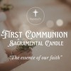Authenthic First Communion Candle Made by Mexican Artisans at La