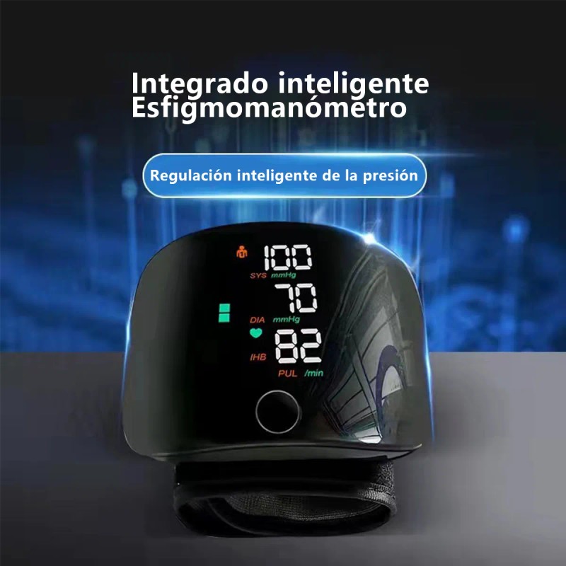 Medidor De Presion De Muñeca Negro, Tensiometro Digital, Baumanometro Generacion