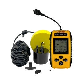 Lvpradior Portable Fish Finder, Wired Castable Kayak Boat Fish Finder, Ice Fishing Gear Accessories, Handheld Water Depth Fish Finder with Sonar and LCD Display