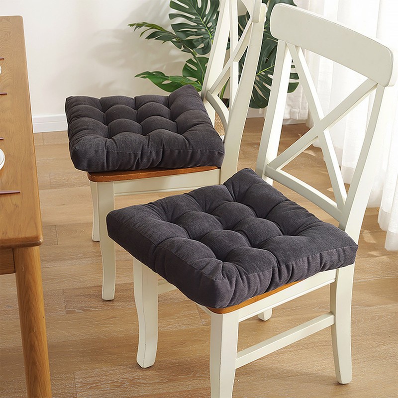 Corduroy Solid Chair Pad Square Floor Tatami Mat Cushion for