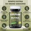 LIFEPLAN Rutina da Grano Saraceno, Integratore Microcircolo naturale per Circolazione