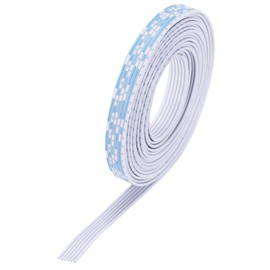 sourcing map 24AWG IDC Wire Flat Ribbon Cable 3 m/9.8ft Length 1.3mm Pitch 6 Pin Blue and White for JTAG/ISP Connecting