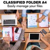 Tatxmalv A4 Document Folder, Expanding Folder, Document Folder with 12