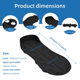 Knee Glider for Knee Replacement, Leg Exerciser and Rehabilitation Device for Knee and Hip Replacement, ACL or PCL Surgery and Stroke - for Leg Exercise (Black)