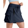 FitsT4 Sports Womens Hiking Cargo Skorts with Pockets High Waisted