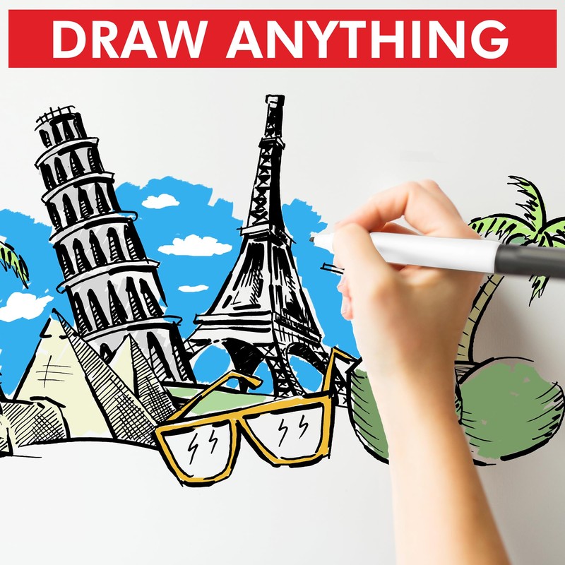 HiFEN® 4 Pack Dry Erase Markers - Whiteboard Marker Fine