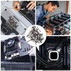 iplusmile 60pcs Case Fan Screw Kit Flat Head Tapping Screws