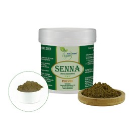 VITA IDEAL Vegan® Senna – Leaves 300 g Powder – Alexandrina Sennes Leaves – Daily Serving 600 mg Senna Sheets, Natural, Vegetable & No Additives, Includes Measuring Spoon