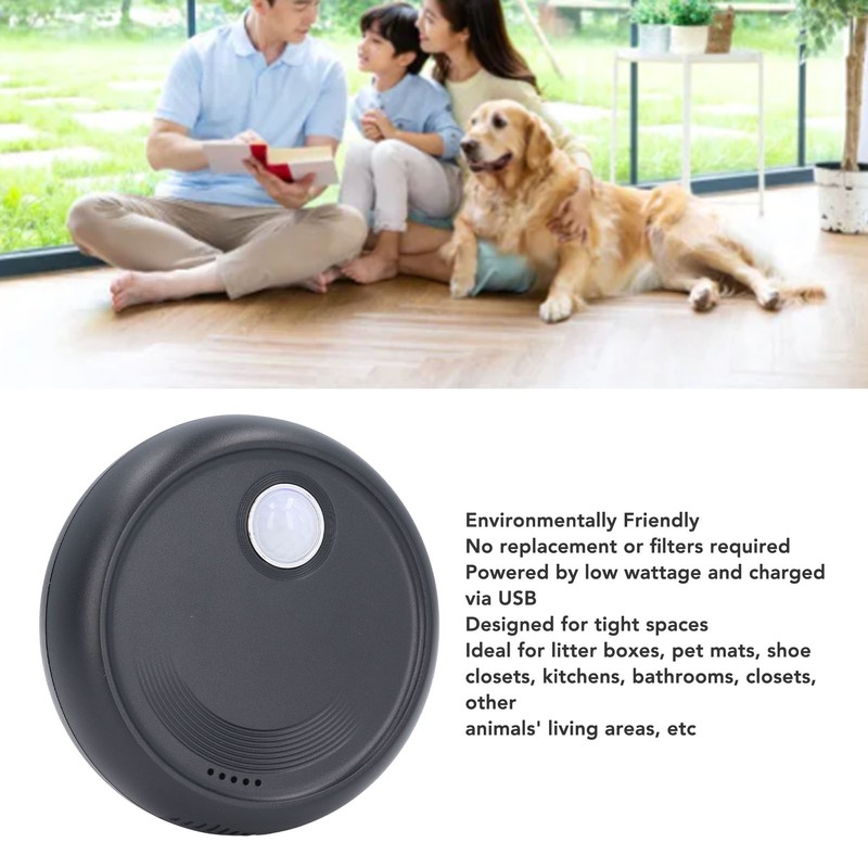Litter Box Deodorizer Dust Free Smart Sensing USB Charging Pet