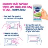 Ecozone Anti-Bacterial Multi-Surface Wipes, Biodegradable Moist Wet Anti Bac Disposable
