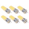 6PCS GY6.35 Bulb 5W COB Light Bulb 500lm Silicone Ceiling