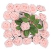 25pcs Artificial Roses Light Pink Fake Bulks Box for DIY