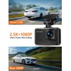E-Yeeger 2025 Dash Cam Front and Rear, 2.5K+1080P Dual Dash