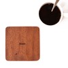 Miami Map Coaster, Set of 4, Sapele Wooden Coaster with